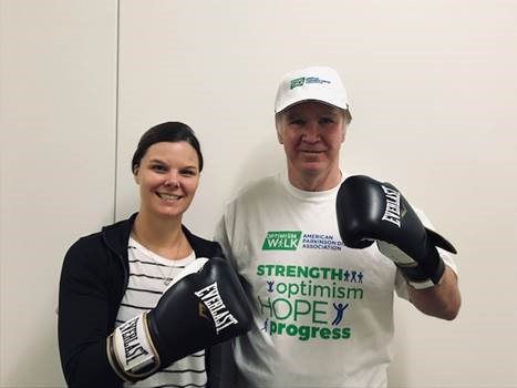 Man and Woman with Boxing Gloves